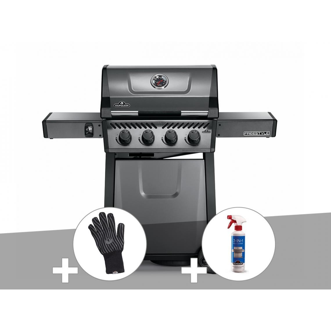 barbecue-a-gaz-napoleon-freestyle-f425-gant-nettoyant-3-en-1-12018514-31827196_1140x1140.jpg Barbecue à gaz Napoleon Freestyle F425 + Gant + Nettoyant 3 en 1 – Image 1