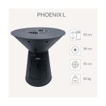 Barbecue brasero en acier Phoenix Hauteur 99 cm Diamètre 99 cm. – Image 2