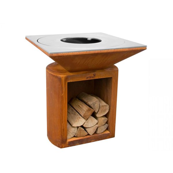 Brasero Artiss G2 Corten plaque acier carbone