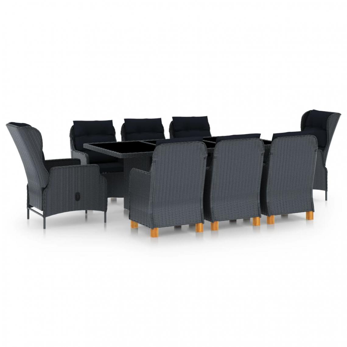 mobilier-a-diner-9-pcs-avec-coussins-resine-tressee-gris-fonce-11137876-29134716_1140x1140.jpg Mobilier à dîner 9 pcs avec coussins Résine tressée Gris foncé – Image 1