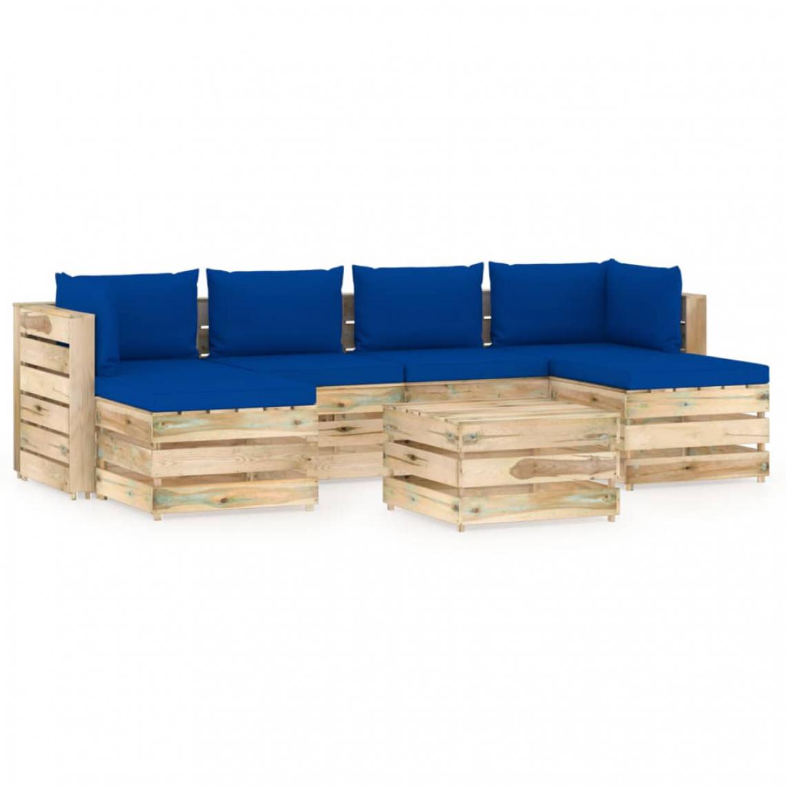 salon-de-jardin-7-pcs-avec-coussins-bois-impregne-de-vert-11146708-29178672_1140x1140.jpg Salon de jardin 7 pcs avec coussins Bois imprégné de vert – Image 1